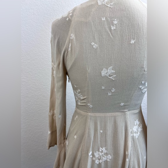 Free People Jasmine Embroidered Mini Dress Size 0 - Picture 5 of 9